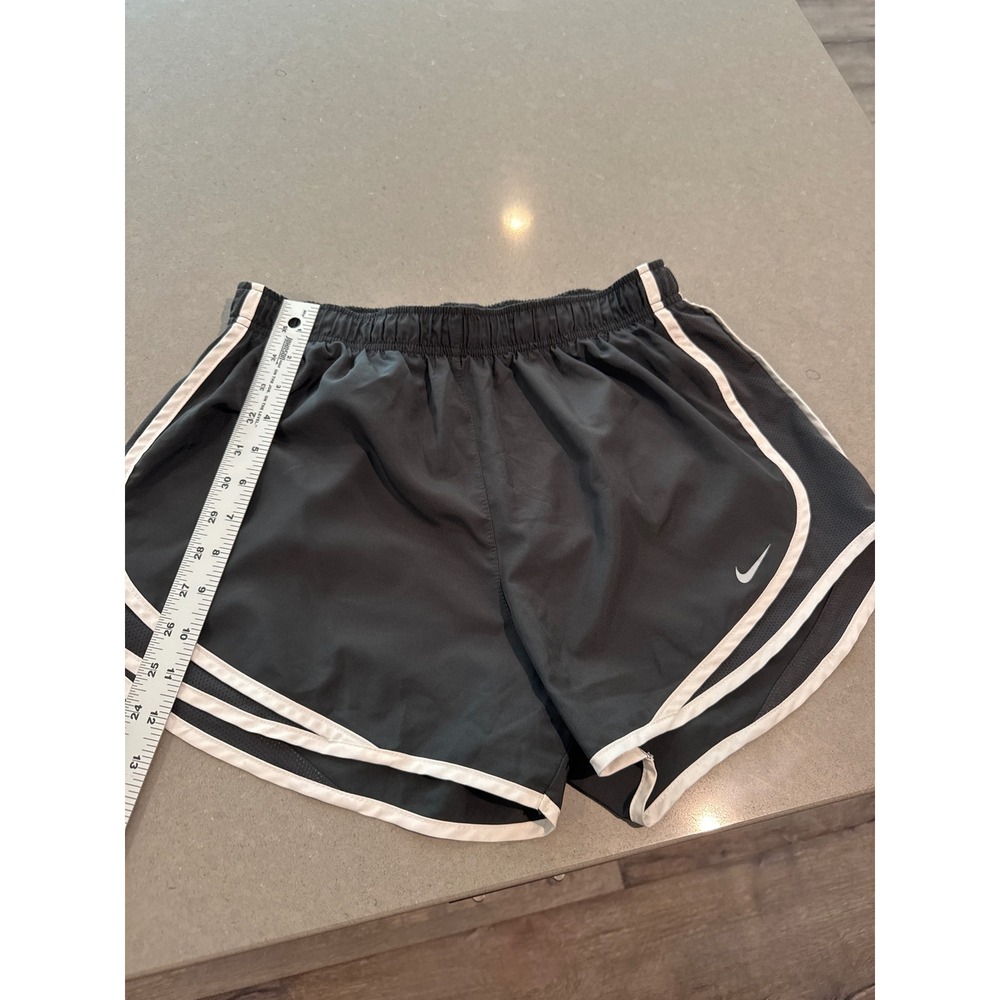 Nike‎ Women's Running Athletic Shorts Gray White Side Vents